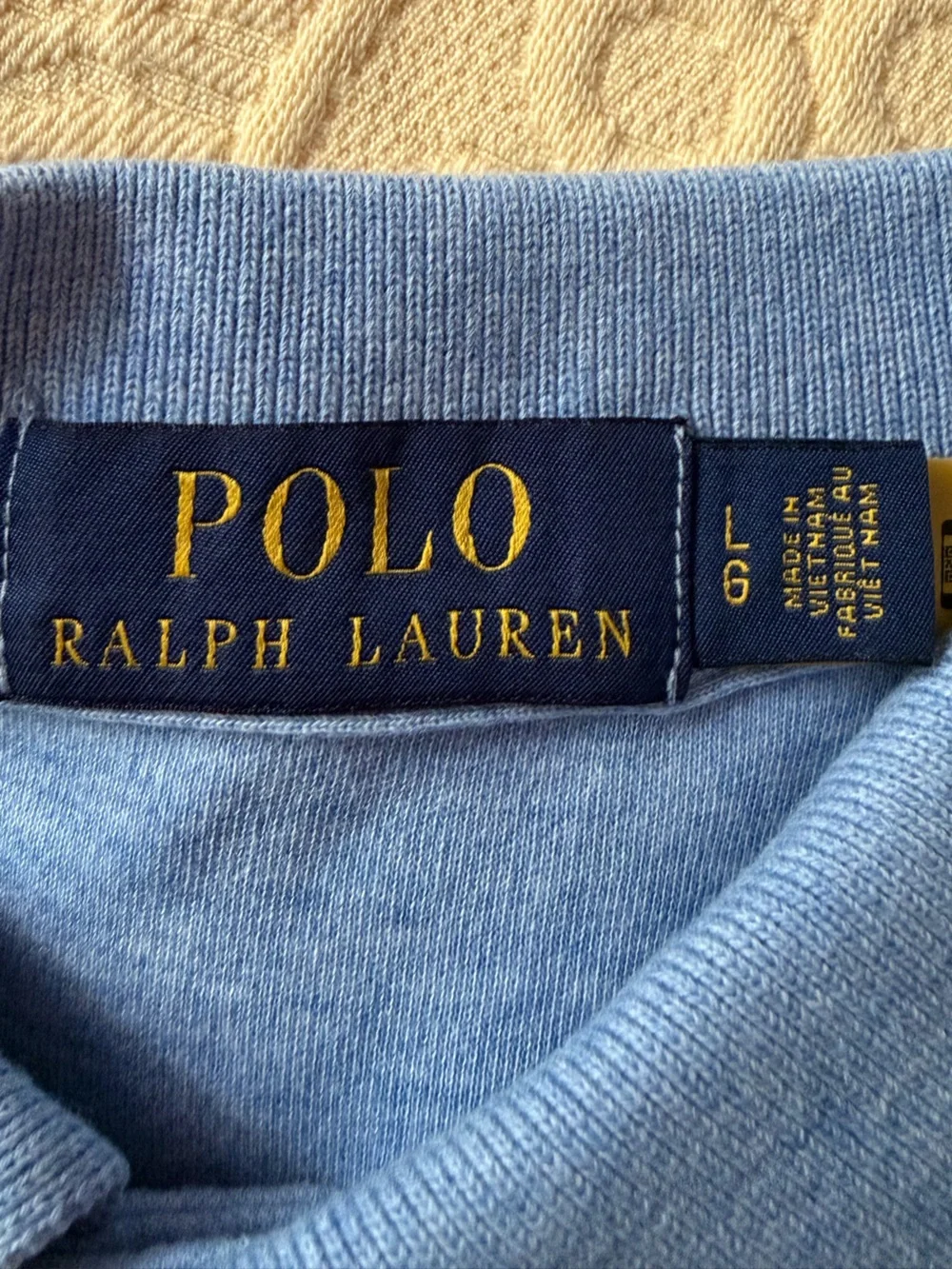 Polo By Ralph Lauren Men's Light Blue Knit Shirt Size Large